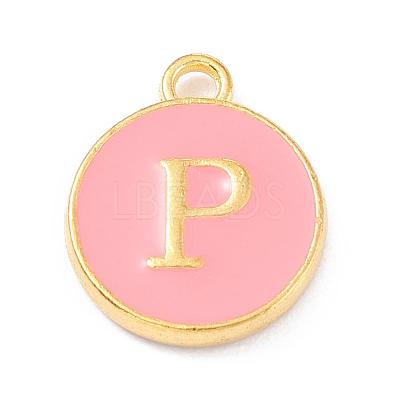 Golden Plated Alloy Enamel Charms ENAM-Q437-14P-1