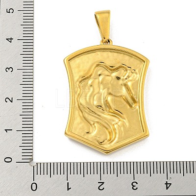 Ion Plating(IP) 304 Stainless Steel Pendants STAS-R231-14A-G-1