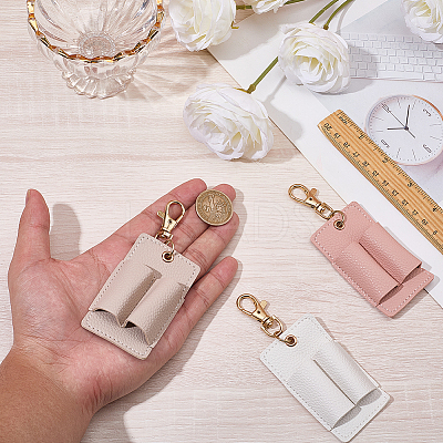 3Pcs PU Keychains KEYC-CL0001-49A-1