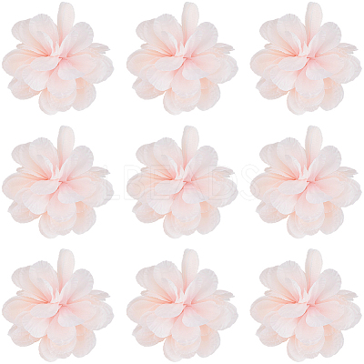 12Pcs Cloth Artificial Flower Head AJEW-SC0031-58B-1