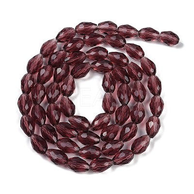 Transparent Glass Beads Strands LS-EGLA-N013-T8mm-D03-1