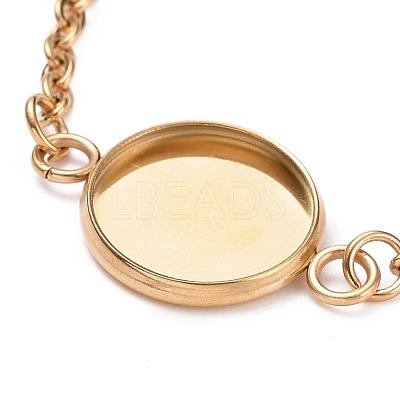 Ion Plating(IP) 304 Stainless Steel Bracelet Making STAS-L248-006G-B-1