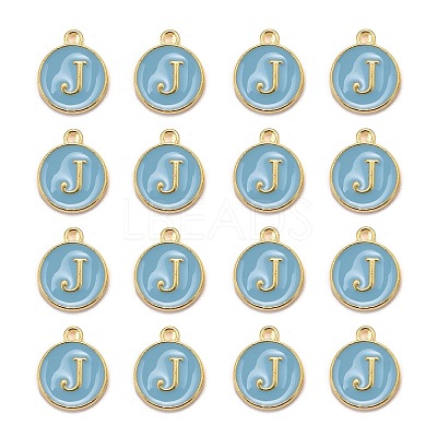 Golden Plated Alloy Enamel Charms LS-ENAM-S118-04J-1