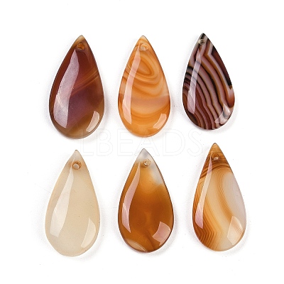 Natural Agate(Dyed & Heated) Pendants G-H082-02-1