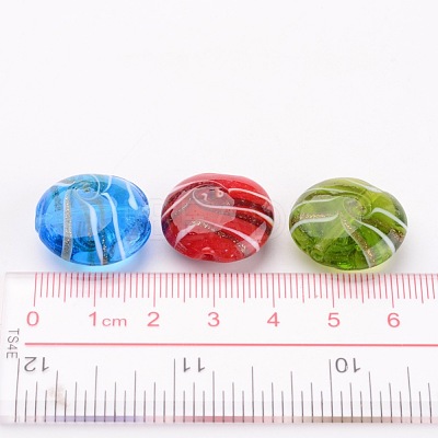 Handmade Gold Sand Lampwork Beads DT338J-1