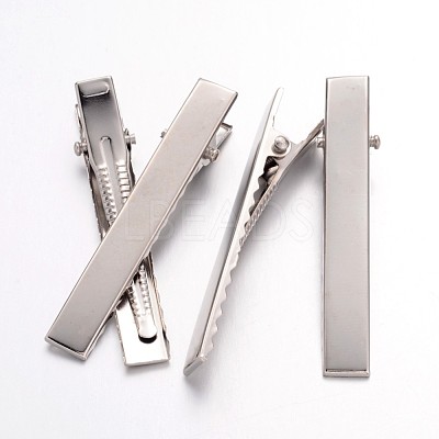 Iron Flat Alligator Hair Clip Findings IFIN-S286-57mm-1