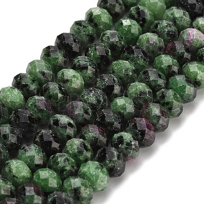 Natural Ruby in Zoisite Beads Strands G-Z111-A51-1