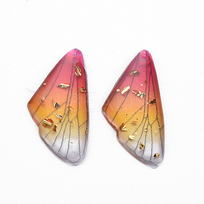Transparent Resin Pendants RESI-Q216-001F-1