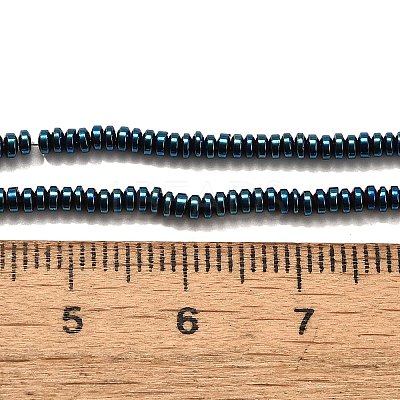 Electroplated Synthetic Non-magnetic Hematite Beads Strands G-L613-G01-01C-1