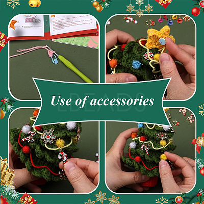 1 Set DIY Christmas Knitting Tools Kits DIY-SC0026-49A-1