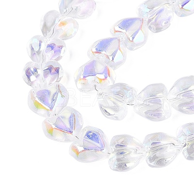 Electroplate Transparent Glass Beads Strands X1-EGLA-N056-01A-13-1