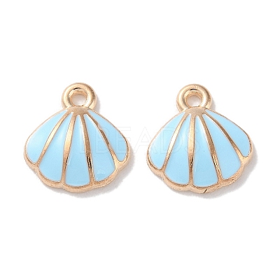 Alloy Enamel Pendants ENAM-O001-02D-G-1