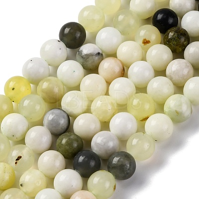 Natural New Jade Beads Strands X-G-F591-16-8MM-1