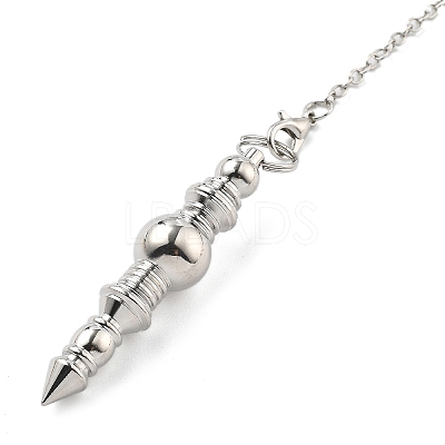 Brass Dowsing Pendulum Big Pointed Pendants KK-H491-08P-1