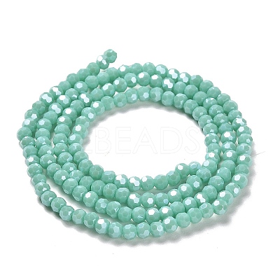 Electroplate Opaque Glass Beads Strands EGLA-A035-P3mm-A14-1
