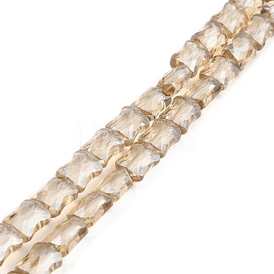 AB Color Plated Transparent Glass Beads Strands EGLA-P051-06A-A05-1