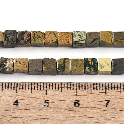 Natural Verdite Stone Beads Strands G-T140-47B-1