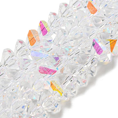 Electroplate Glass Beads Strands EGLA-C003-03-1