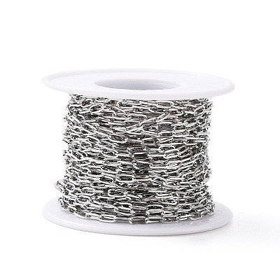Tarnish Resistant 304 Stainless Steel Cable Chains CHS-C002-03P-05-1