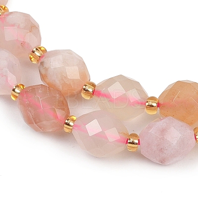 Natural Cherry Blossom Agate Beads Strands G-N342-149D-1