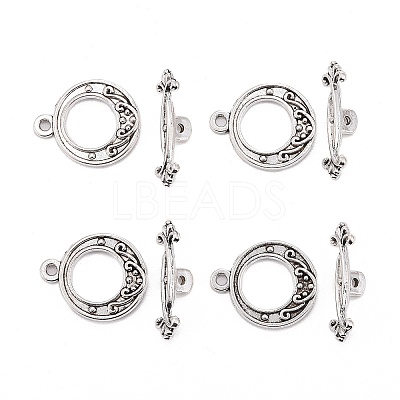 Tibetan Style Alloy Toggle Clasps X-LF1081Y-NF-1