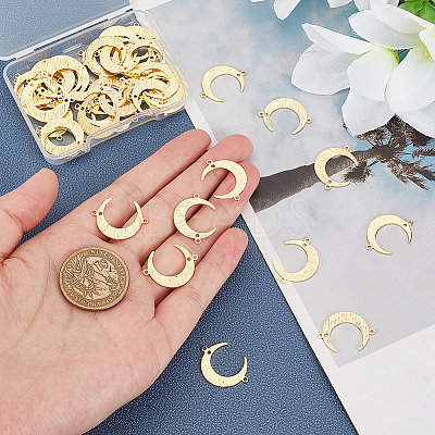 50Pcs Rack Plating Brass Connector Charms KK-PH0005-49-1