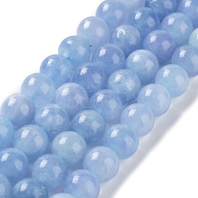 Dyed Natural Malaysia Jade Beads Strands X-G-G021-02C-07-1