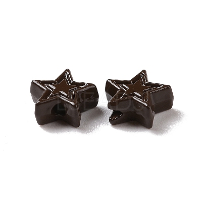 Spray Painted Alloy Beads PALLOY-K001-02L-1