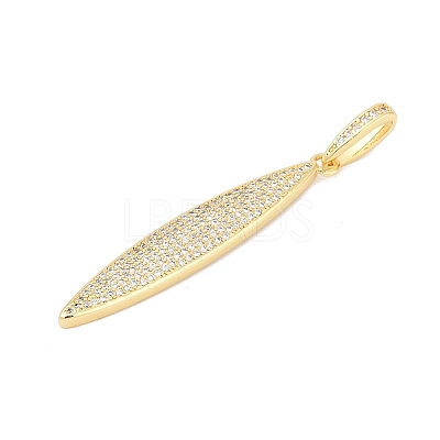 Brass Micro Pave Cubic Zirconia Pendants KK-H203-02G-1