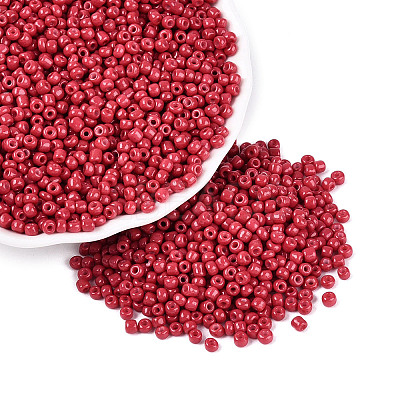 Baking Paint Glass Seed Beads SEED-S002-K5-1