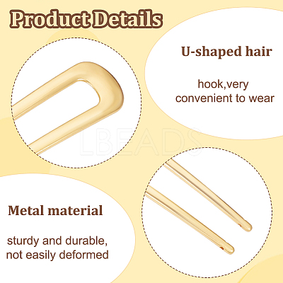12Pcs 3 Colors Alloy Hair Forks Findings AJEW-GO0001-50-1