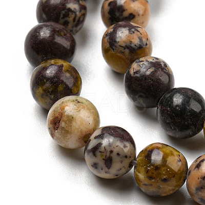 Natural Cherry Blossom Jasper Beads Strands G-C079-A02-03-1