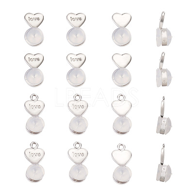 20Pcs 2 Styles Silicone Ear Nuts FIND-TA0001-47B-1