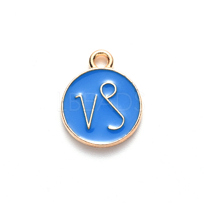 Alloy Enamel Pendants X-ENAM-S124-01A-02E-1