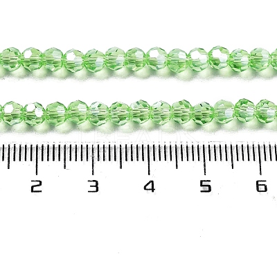 Electroplate Transparent Glass Beads Strands EGLA-A035-T4mm-A09-1