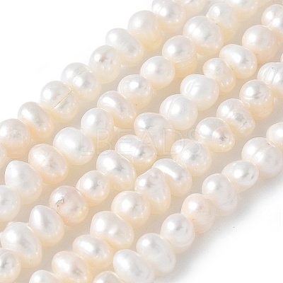 Natural Cultured Freshwater Pearl Beads Strands PEAR-I007-07Q-04A-02-1