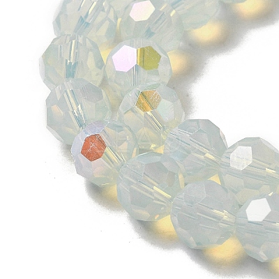 Imitation Jade Glass Beads Strands EGLA-A035-J8mm-L06-1