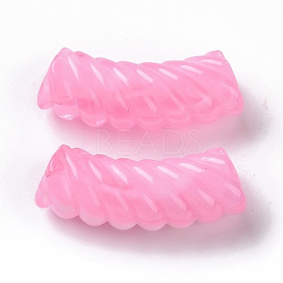 Two Tone Opaque Acrylic Beads OACR-A016-06A-1