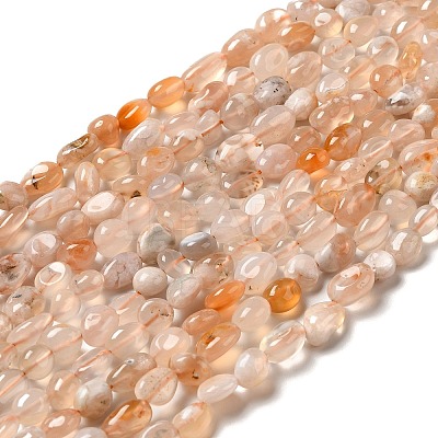 Natural Cherry Blossom Agate Beads Strands G-I351-B07-1