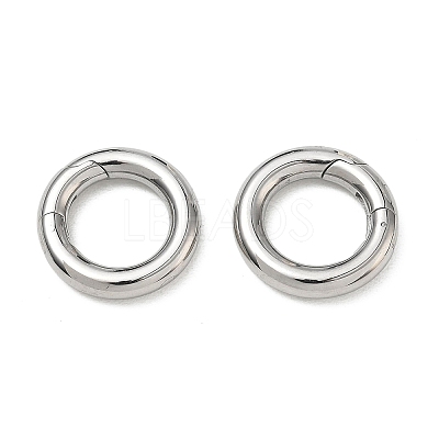 Tarnish Resistant 304 Stainless Steel Spring Gate Rings X-STAS-D070-01P-1