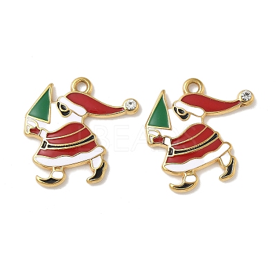 304 Stainless Steel Enamel Pendants STAS-L300-012G-11-1