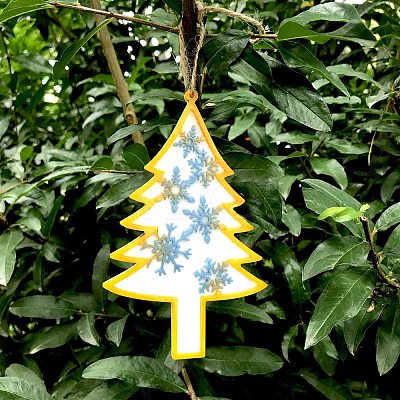 Christmas Themed Big Pendant Silicone Molds DIY-L067-C02-1