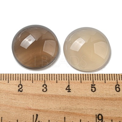 Natural Grey Agate Cabochons G-C115-02A-40-1