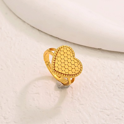 Brass Adjustable Finger Rings for Women XF2324-1-1
