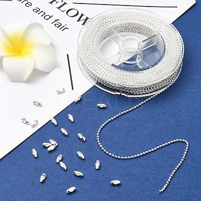 1 Roll Iron Ball Bead Chains CH-YW0002-04S-1