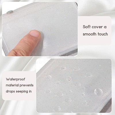 2Pcs PVC Mini Photocard Holder Book AJEW-SP0002-20A-06-1
