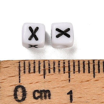 Opaque Acrylic Beads OACR-S076-01X-1