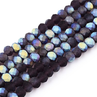 Transparent Glass Beads Strands EGLA-A044-T3mm-MB15-1