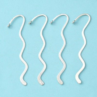 Zinc Alloy Wavy Bookmarks PALLOY-17-AS-FF-1-1