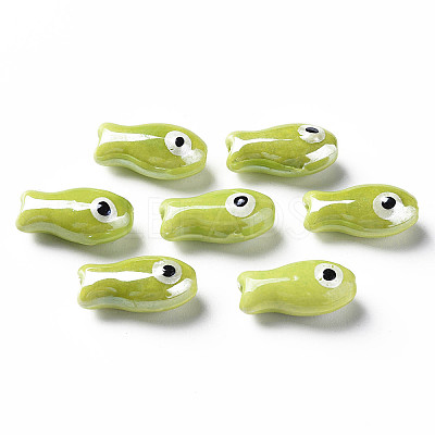 Handmade Porcelain Beads PORC-T007-06B-1